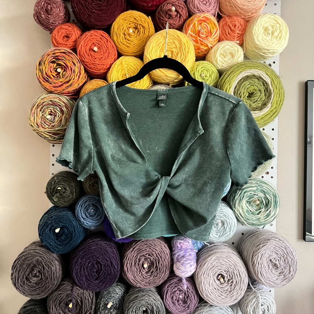 Wild Fable Green Crop Top